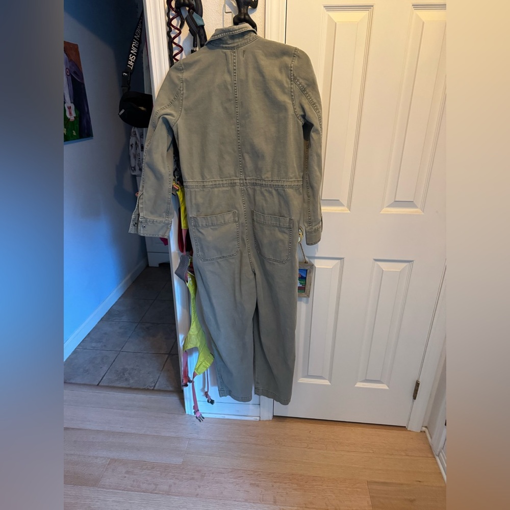 Green Utility Jumpsuit
